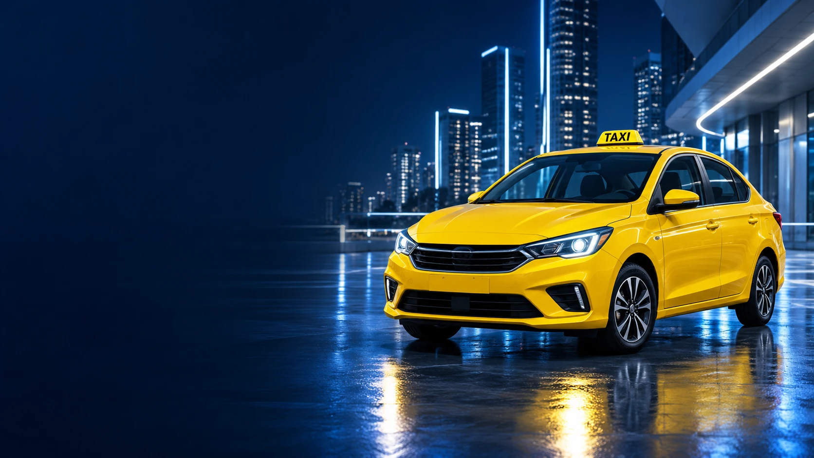 Taxi amarillo, imagen ilustrativa de servicio público C1